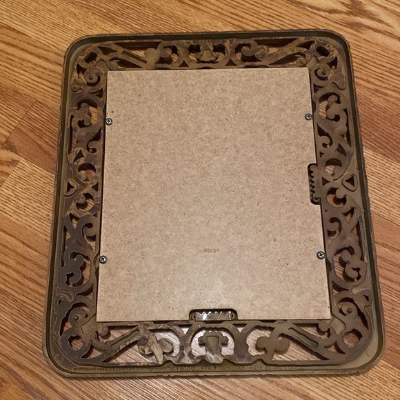 Vintage Homco Brown Faux Wicker Wall Photo Frame - Picture 4 of 8